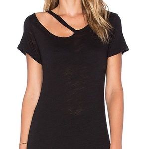 🍁LNA Split Neck T-Shirt DRESS